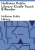 Holliston_Public_Library_Kindle_Touch_E-Reader